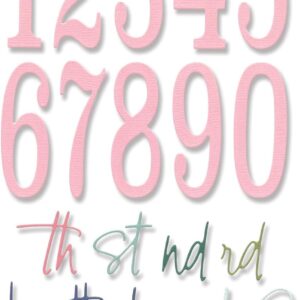 ファビュラス バースデーナンバー シンリッツ / Fabulous Birthday Numbers - Thinlits Die Set 15PK by Debi Potter