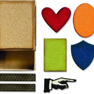 ボールト マッチボックス シンリッツ / Vault Matchbox - Thinlits Die Set 10PK by Tim Holtz